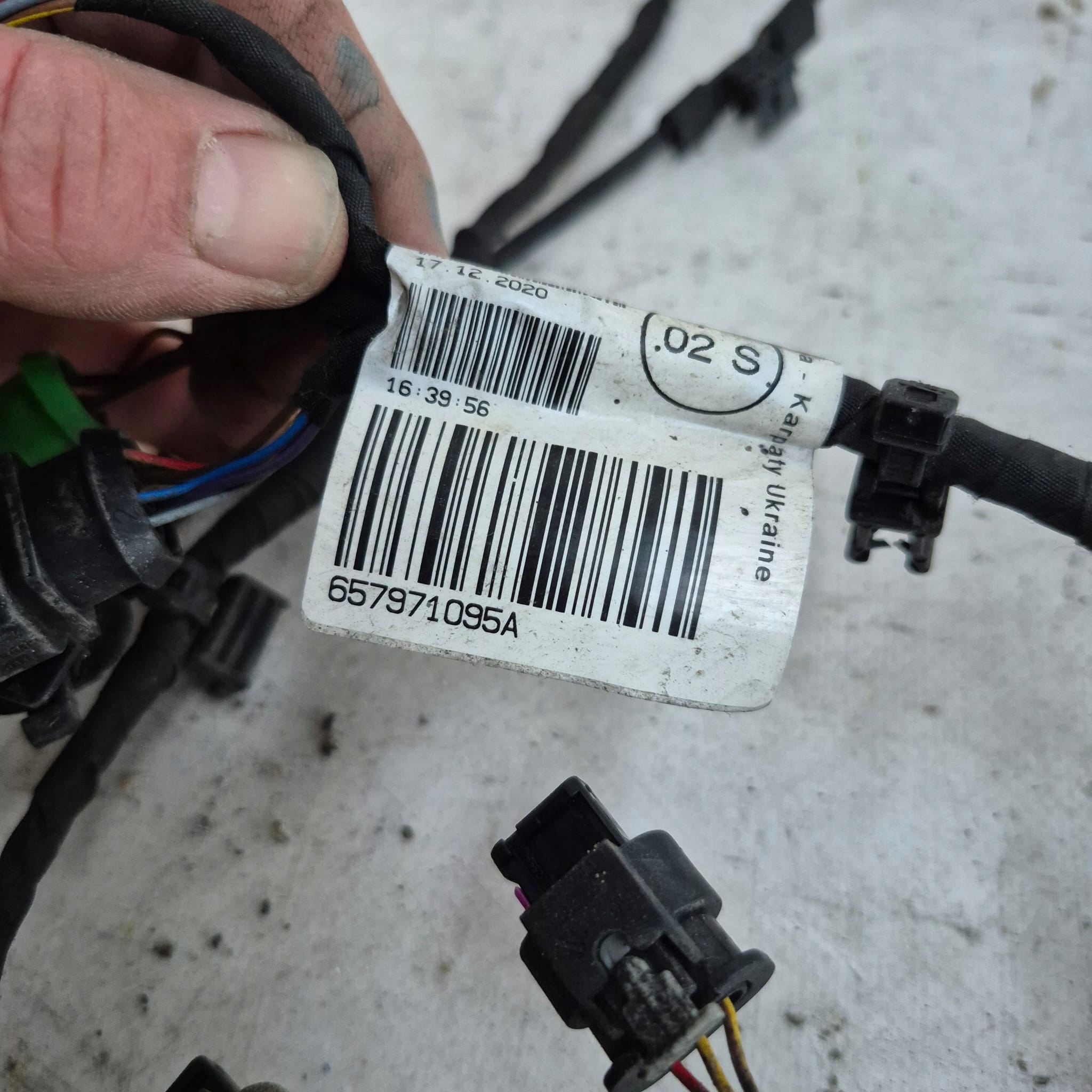 SKODA KAMIQ 19-> cablaggio cablaggio Paraurti Anteriore PDC