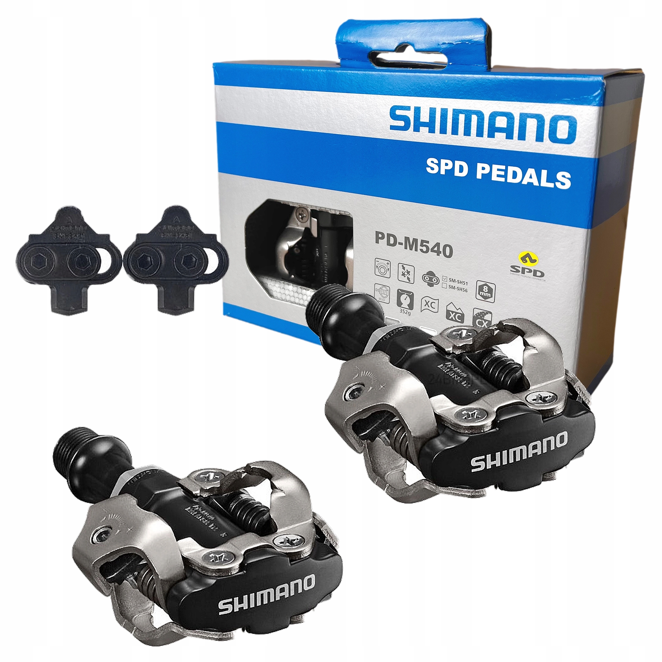Pedały Shimano Spd Mtb M540 Deore Xt Legendarna Trwałość i Niezawodność