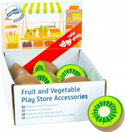 KIWI 9 SZTUK DREWNIANE POŁÓWKI OWOCÓW OWOCE