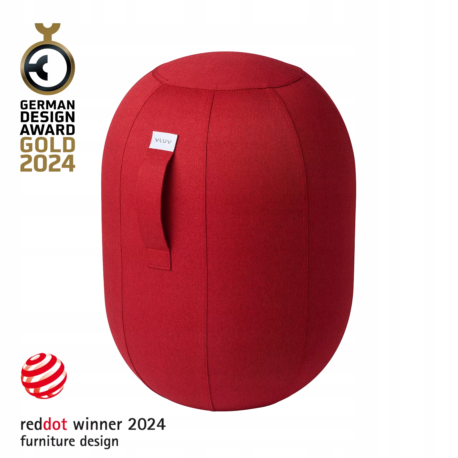 Balančná stolička Vluv Kapsul Leiv L Ruby ergonomické sedenie