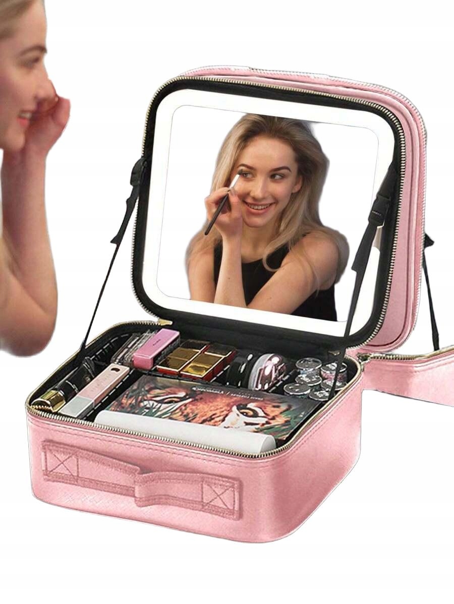 Shein Růžová Kosmetická Taštička Zrcátko IQ1 S07__25X23