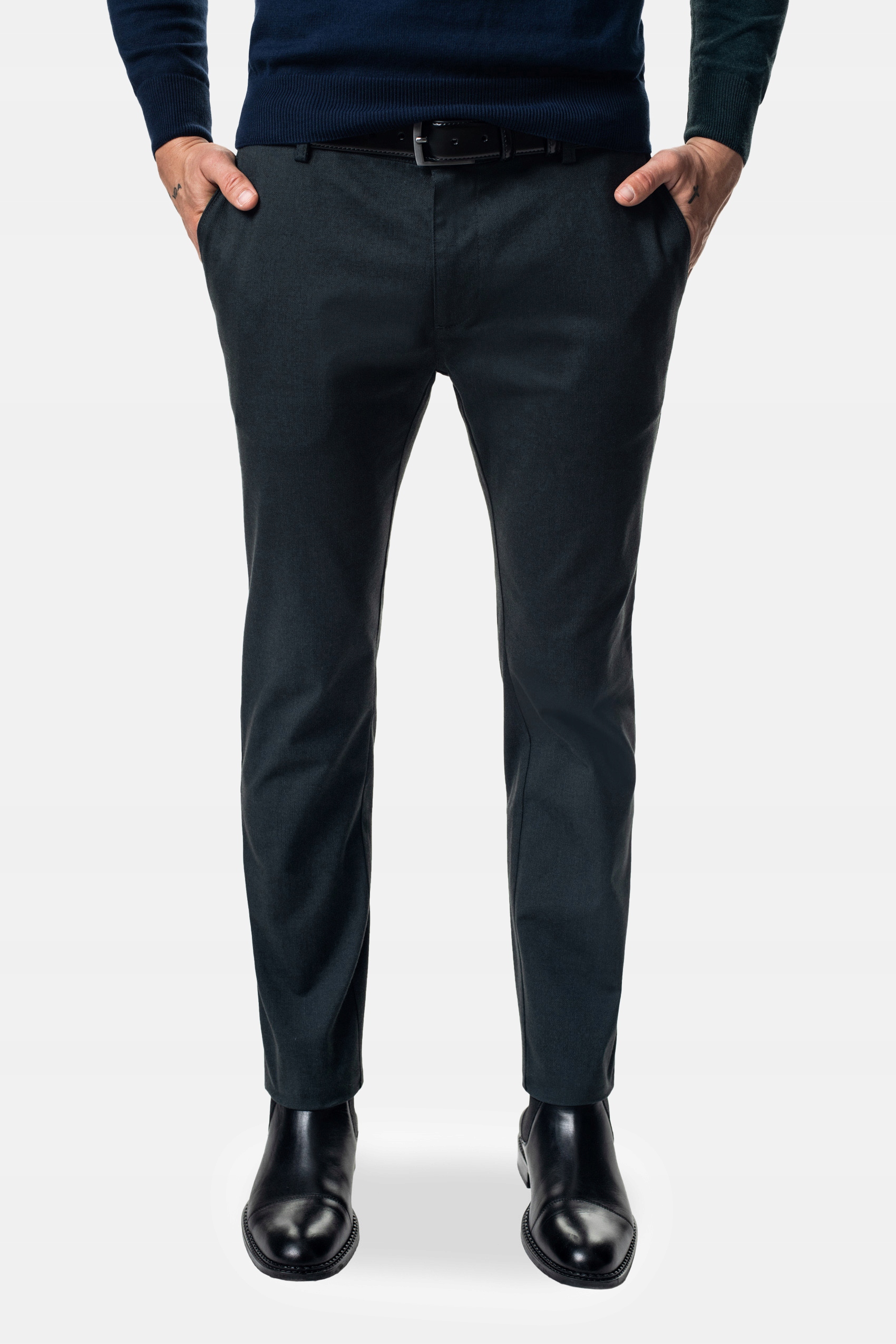 Spodnie Męskie Chino Bajas 217 Zielone 176 104
