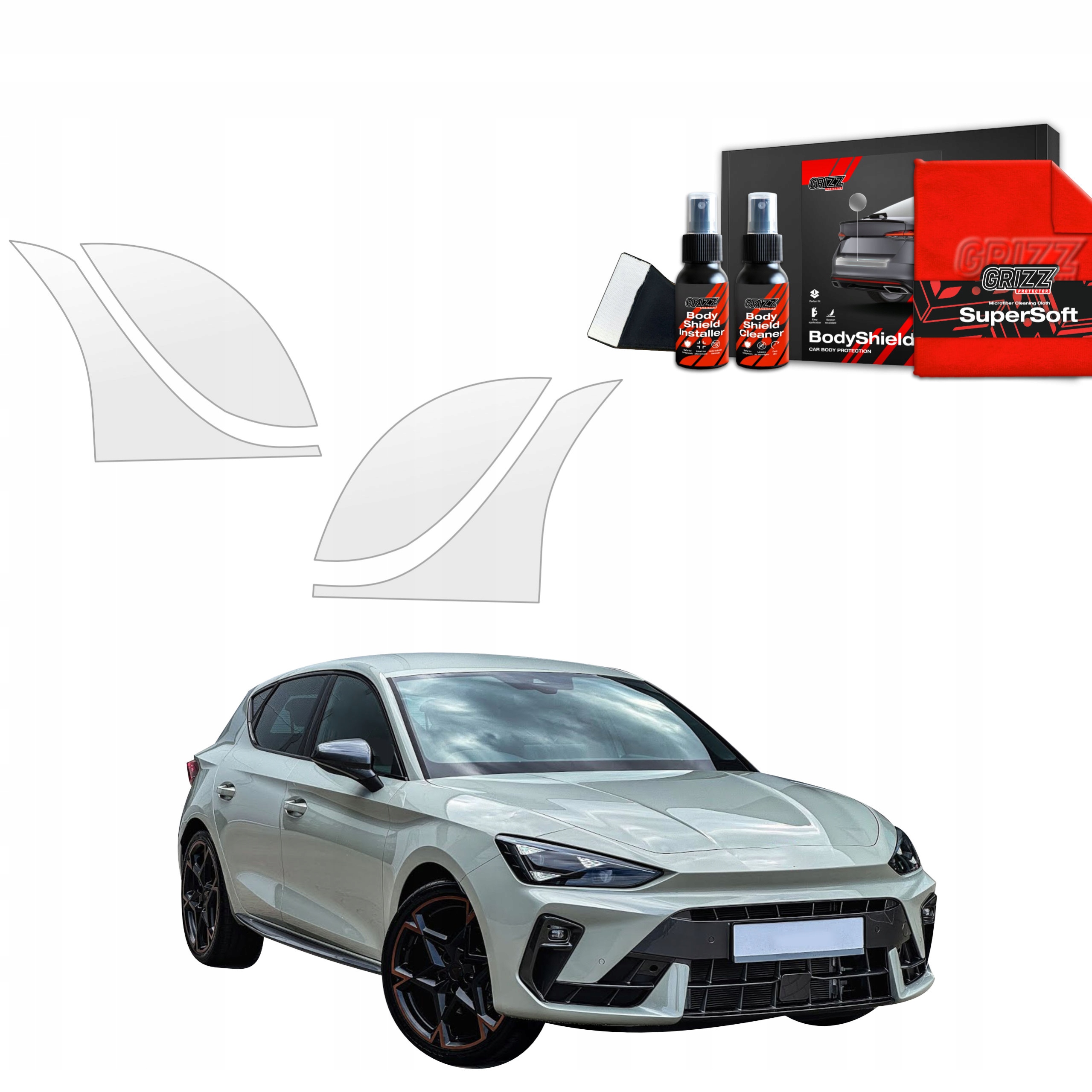 4v1 Fólie Ppf dýha na kola pro Cupra Leon Hatchback (2024-2025)