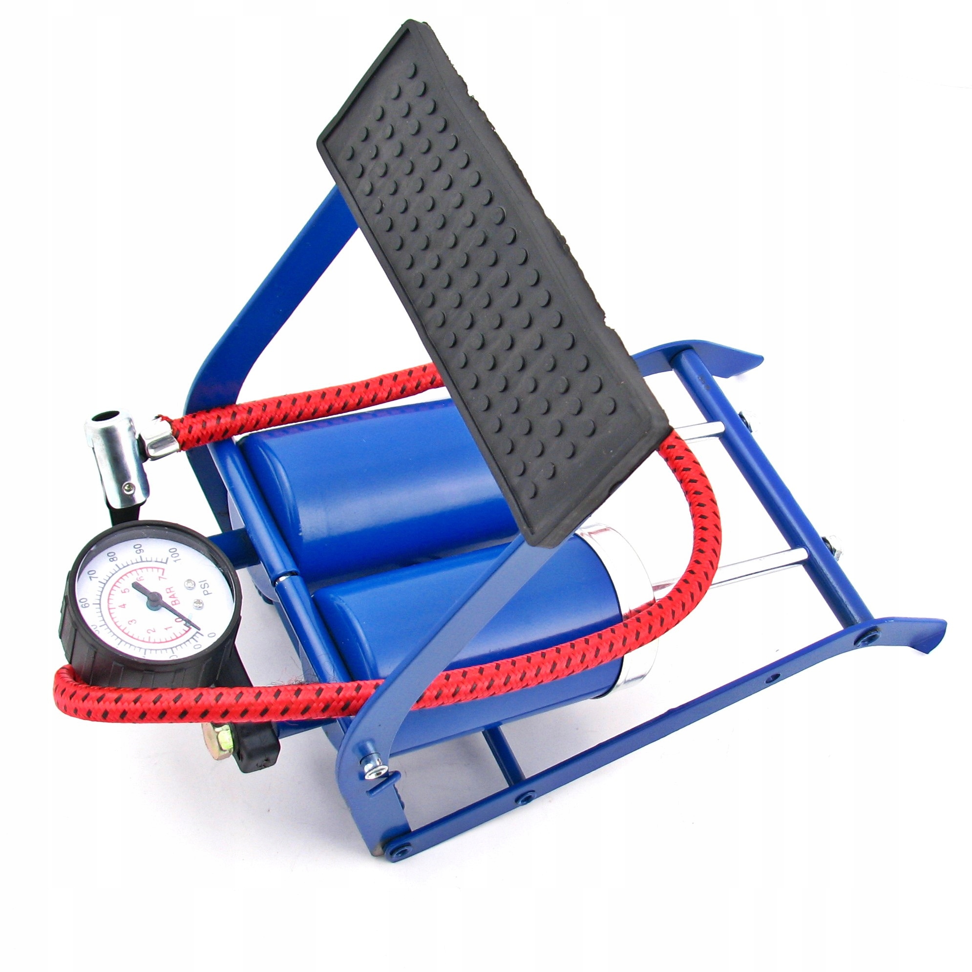 PODŁOGOWA POMPKA ROWEROWA NOŻNA METALOWA MANOMETR Kod producenta 61337