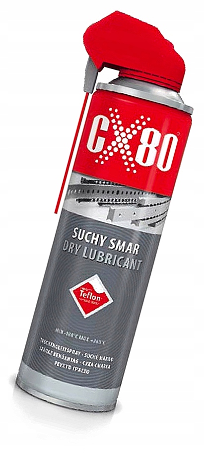 Suchy Smar z teflonem *przezroczysty* CX80 spray Ptfe 500ml