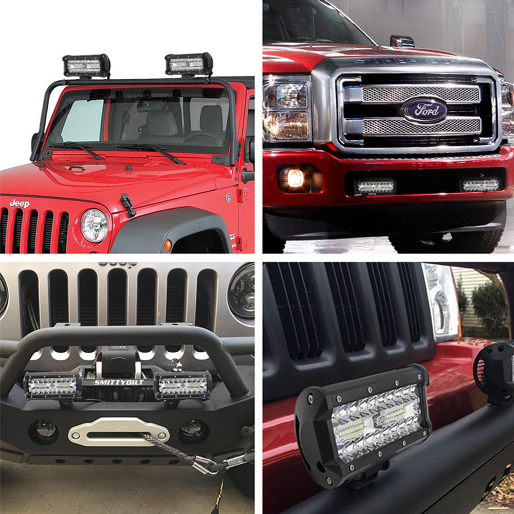 MOCNA LAMPA ROBOCZA 120W 40 LED ledbar HALOGEN 12V 24V HOMOLOGACJA Temperatura barwowa 6000 K