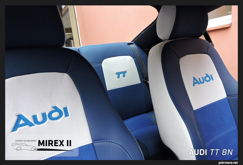 Pokrowce ze skóry i alkantary Audi TT 8N Waga produktu z opakowaniem jednostkowym 5 kg