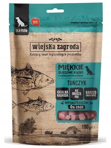 5 x Wiejska Zagroda Pamlsek Kousky – tuňák 100 g