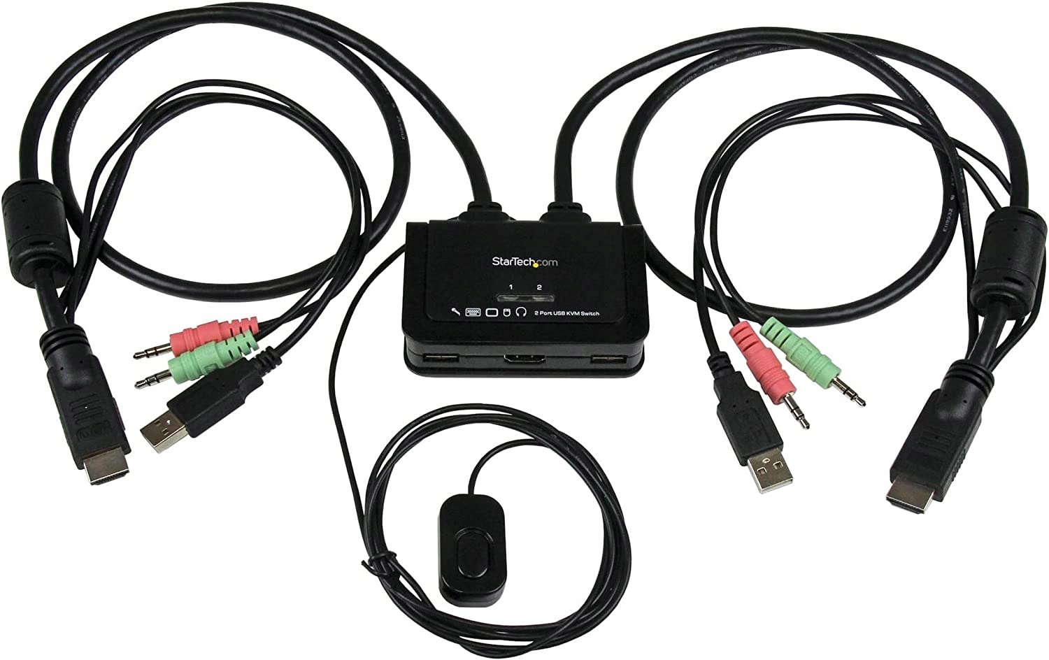 Startech sv211hdua 2-portowy przełącznik Kvm Hdmi Usb 3,5 mini jack