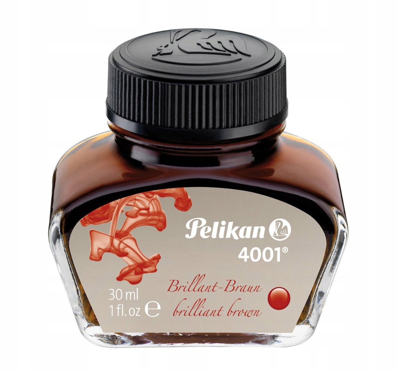 

Atrament Pelikan 4001 30ml brązowy tusz kałamarz