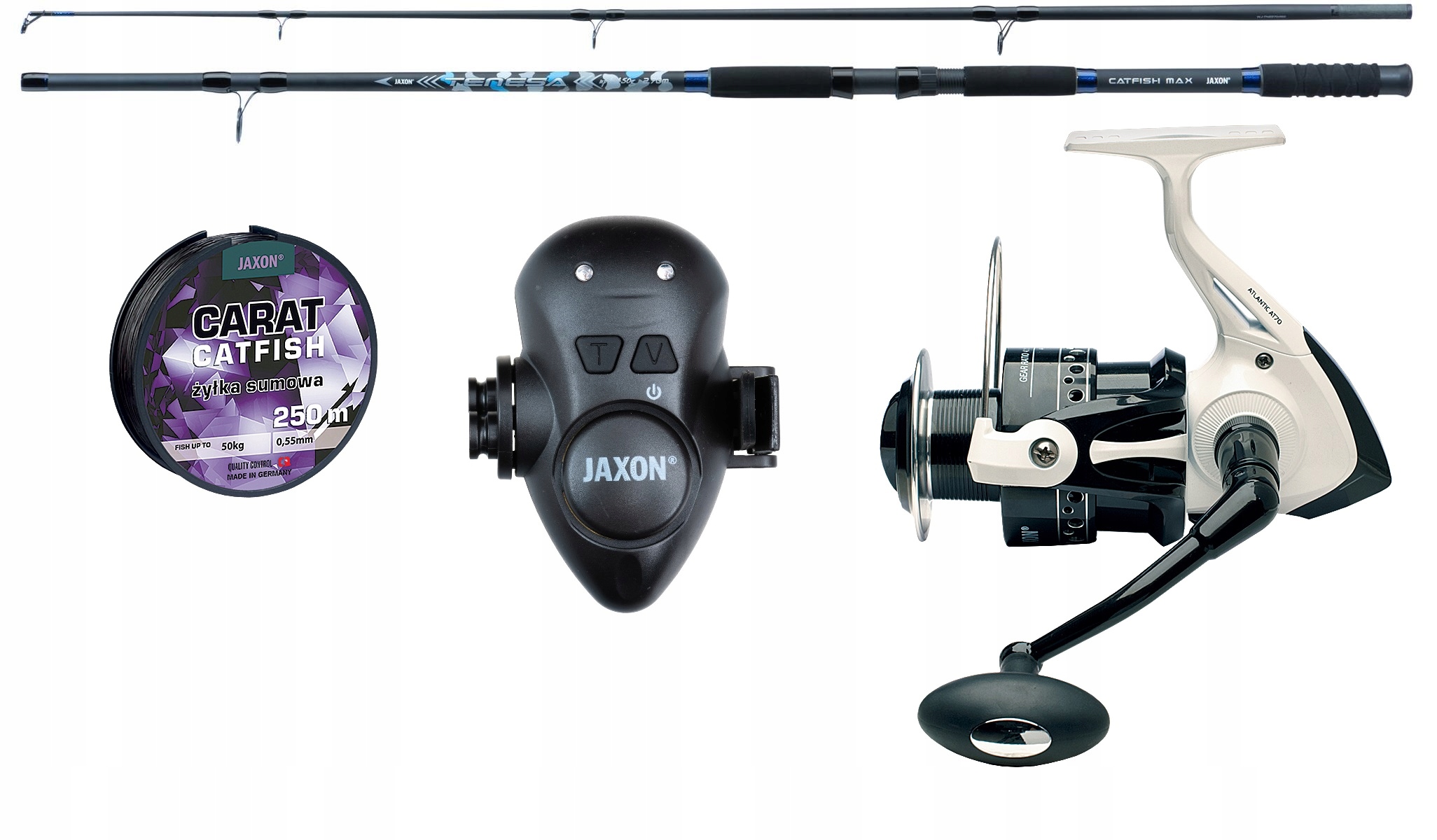 Zestaw Na Suma Jaxon Wędka Kołowrotek Sygnalizator