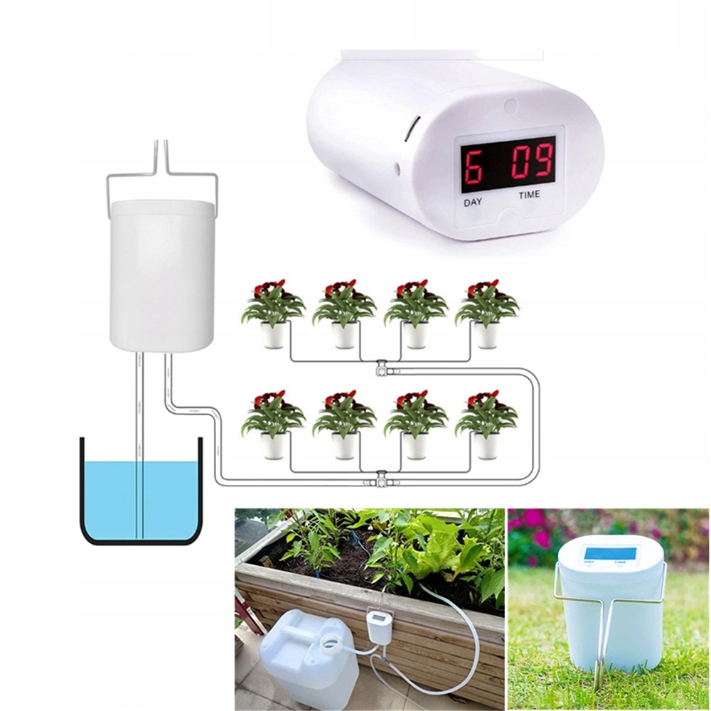 Automatické zavlažování květináčových rostlin s časovačem