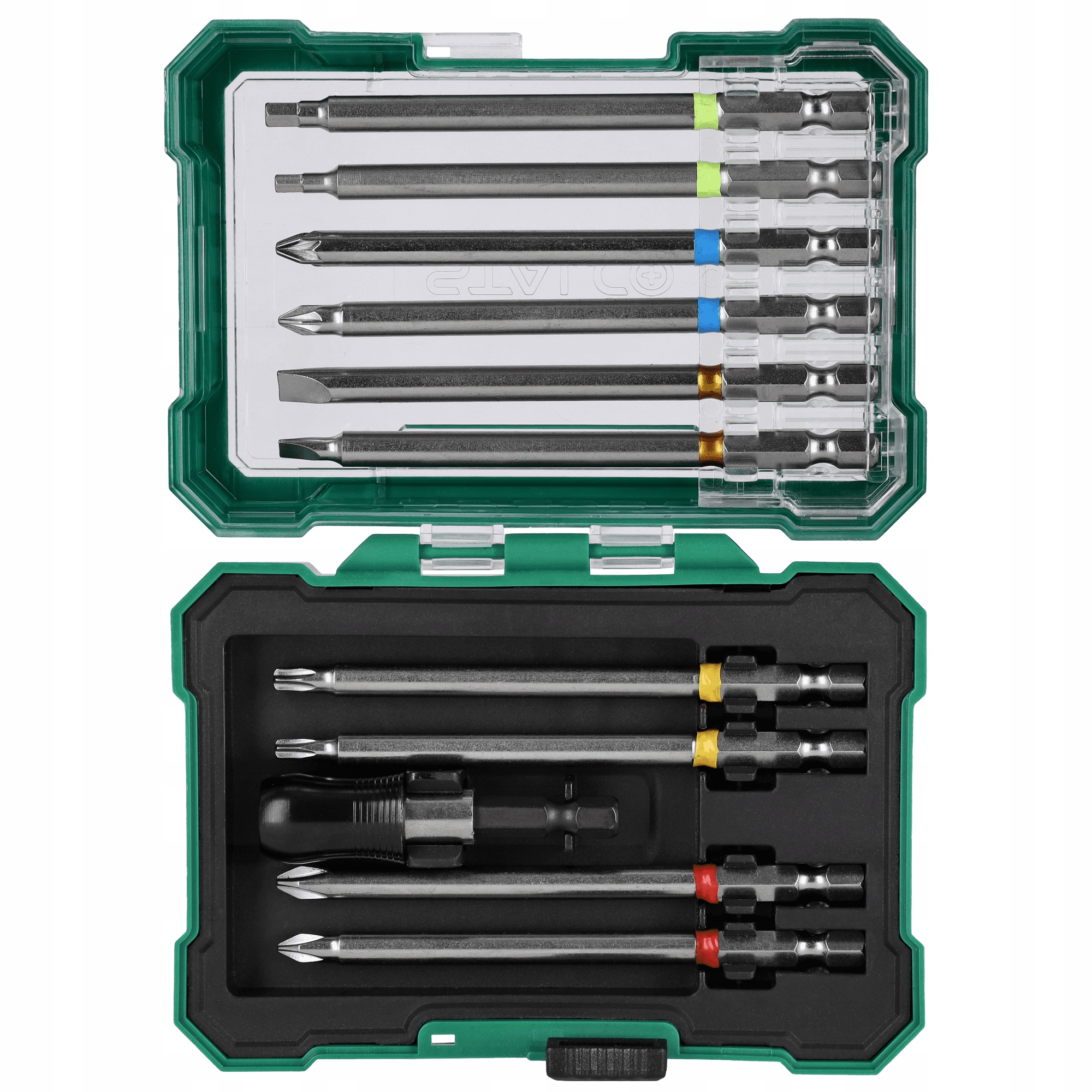 STALCO ZESTAW BITÓW 100MM Z ADAPTEREM 11 ELEMENTÓW