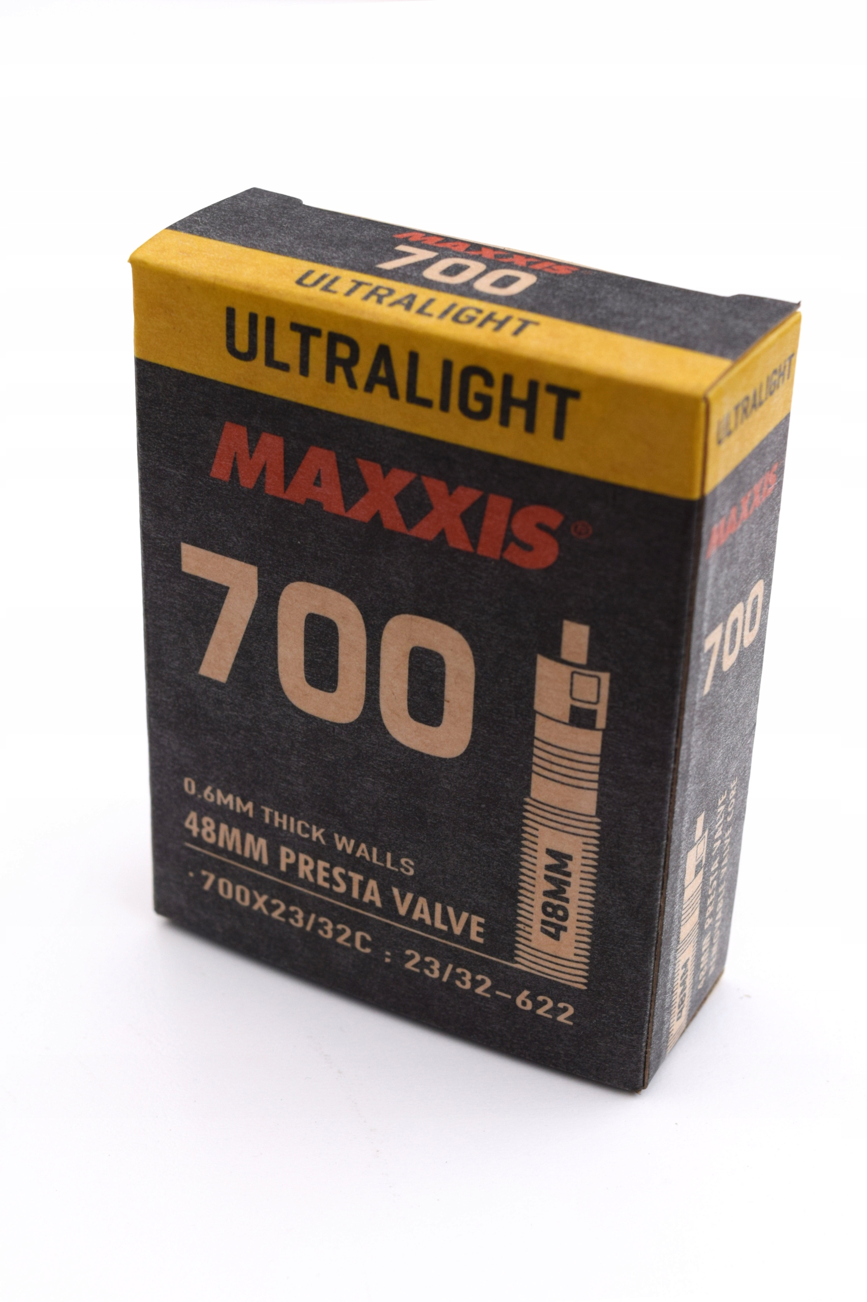 Dętka Maxxis Ultralight 700x23/25/26/28/30/32c 48mm Presta 23/32-622