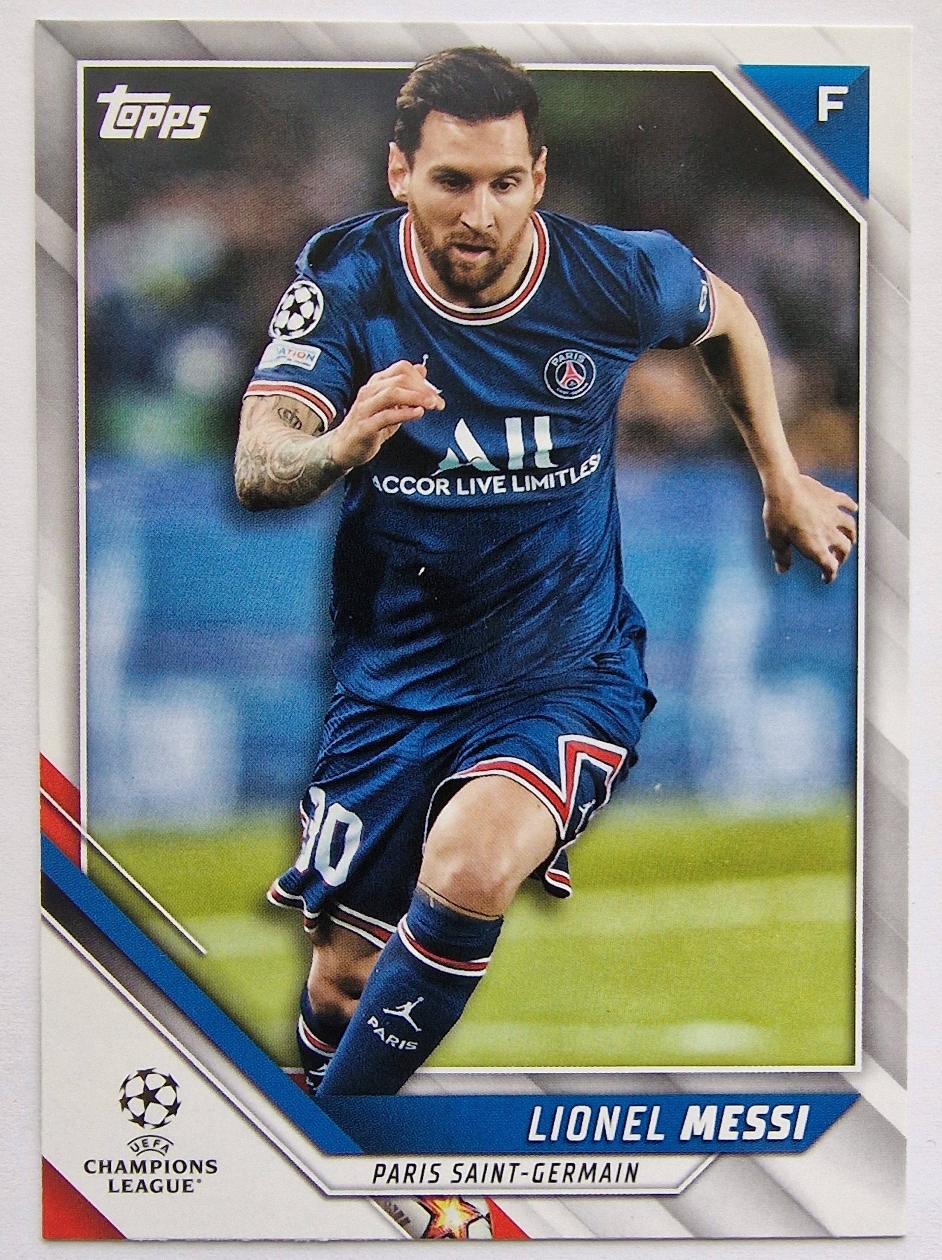 2021-22 Topps Uefa Lionel Messi Psg /NU22