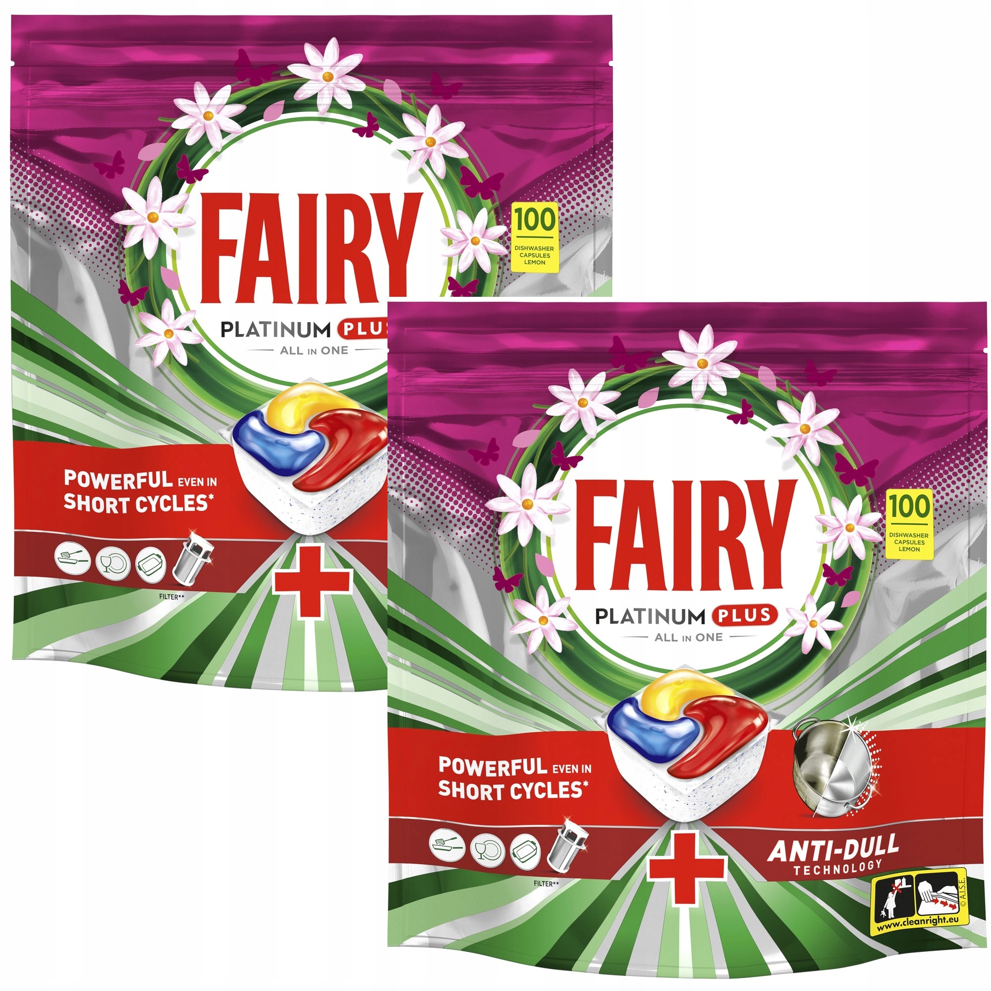 Fairy Tabletki Do Zmywarki All In One Fairy Platinum Plus Cytryna 100 Szt