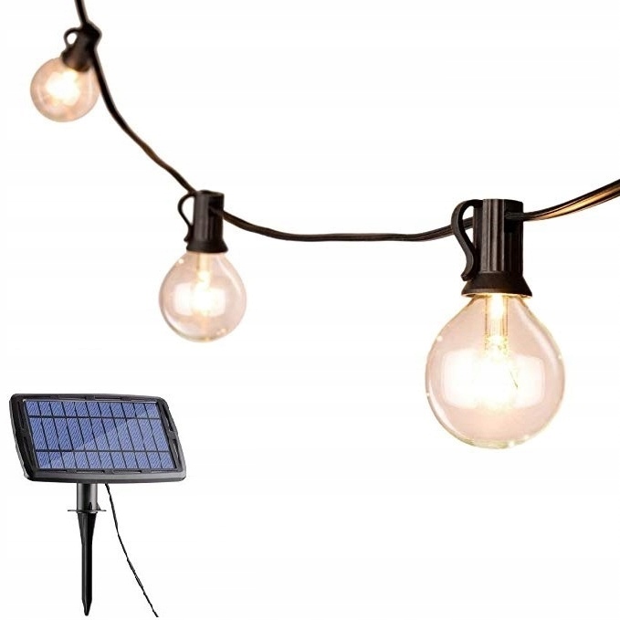 Solárne Žiarovky, Solárna Svetelná Girlanda, Vodotesná, 27 Led, 7,6 M