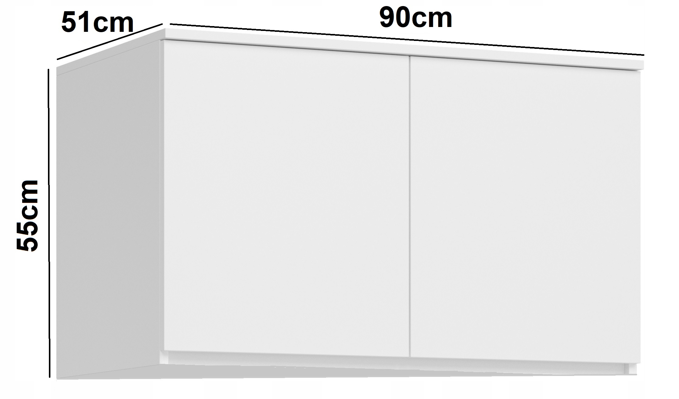 NADSTAWKA DO SZAFY, SZAFKA, 90 CM BIAŁA SARAMEBLE EAN (GTIN) 5905997303606