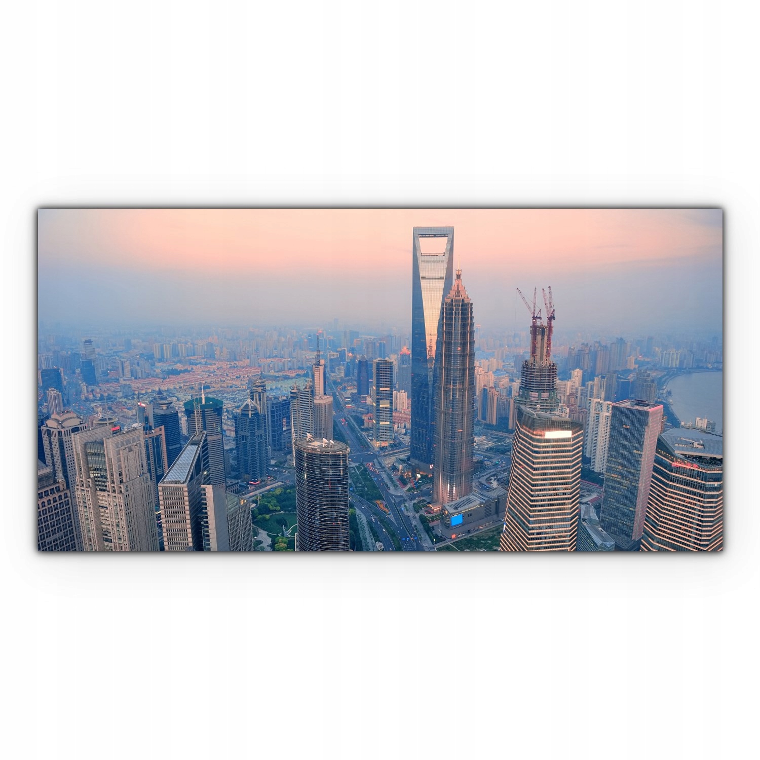 

Obraz płótno canvas 120x60 Shanghai Zachód Słońca
