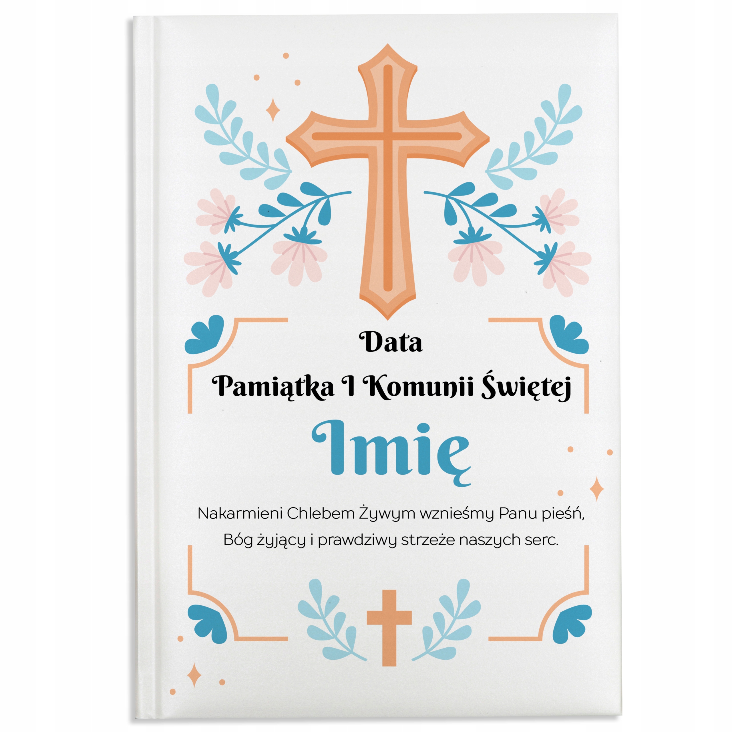 BIBLIA Pamiątka Prezent dla DZIECKA Komunia IMIĘ