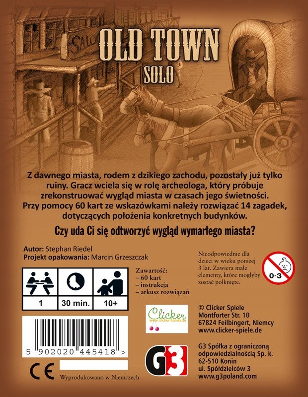 OLD TOWN SOLO gra G3 10+ Nazwa Old town