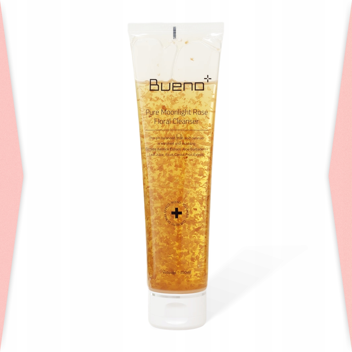 Gel na mytí obličeje Bueno Pure Moonlight Rose Floral 150 Ml s platkami