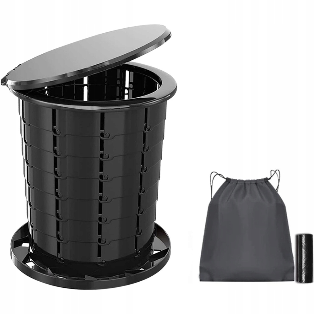 Přenosná Turistická Skládací Toaleta Mobline Wc 2V1 Kompaktní Slim Koš