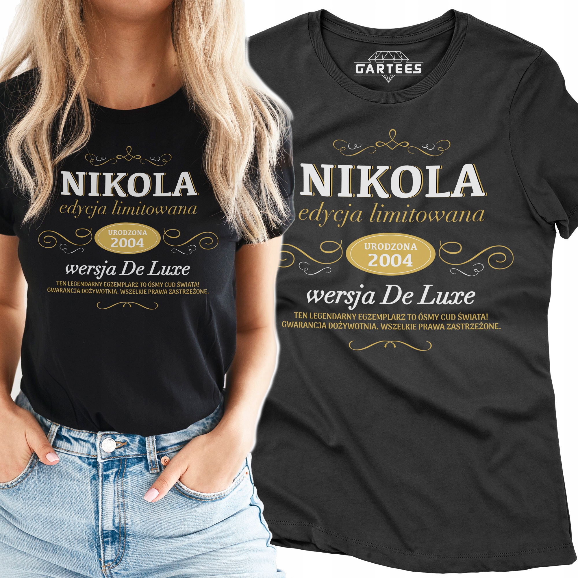 

Koszulka Damska Na 20 30 40 Urodziny Imię