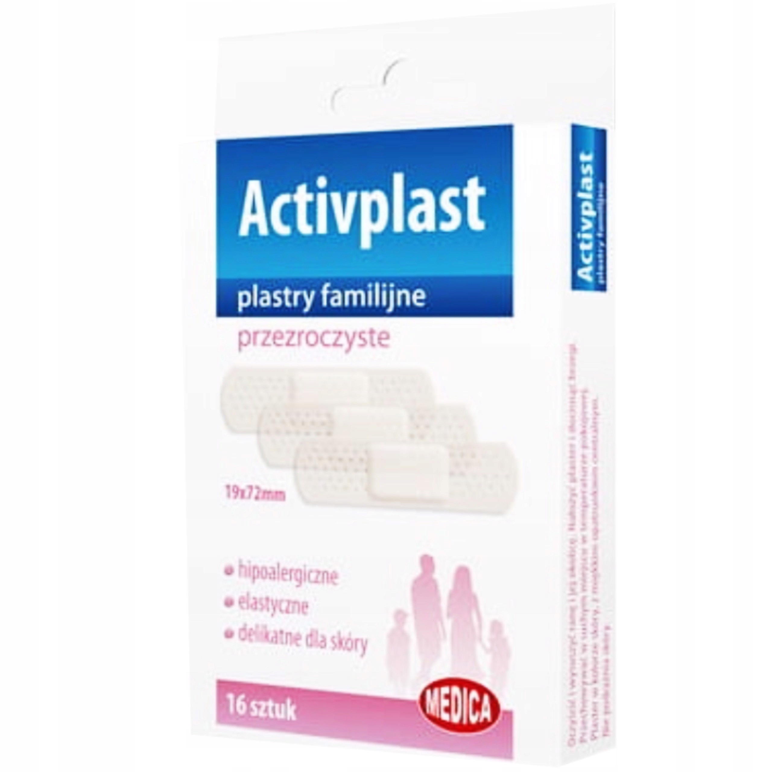 

Activplast Plastry familijne przezroczyste 16szt