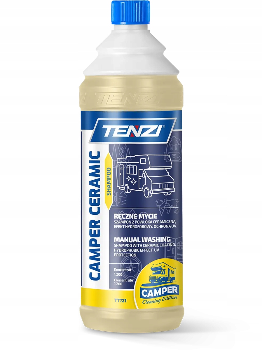 Tenzi Camper Ceramic Shampoo Szampon do mycia kamperów przyczep aut 1L