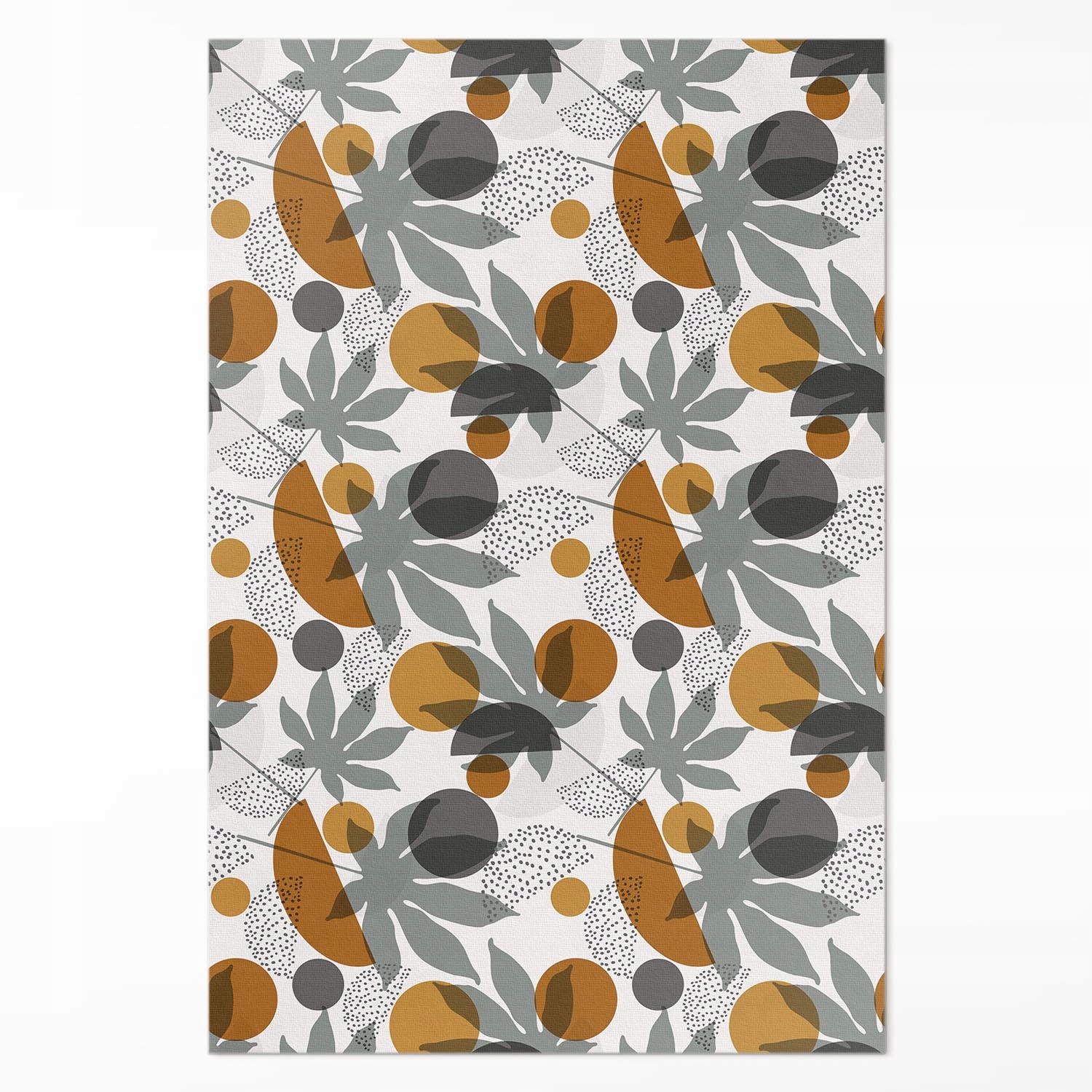 Vinylový koberec Dekor do kuchyne Ilustrácia listov a tvarov boho 120 x 180 cm