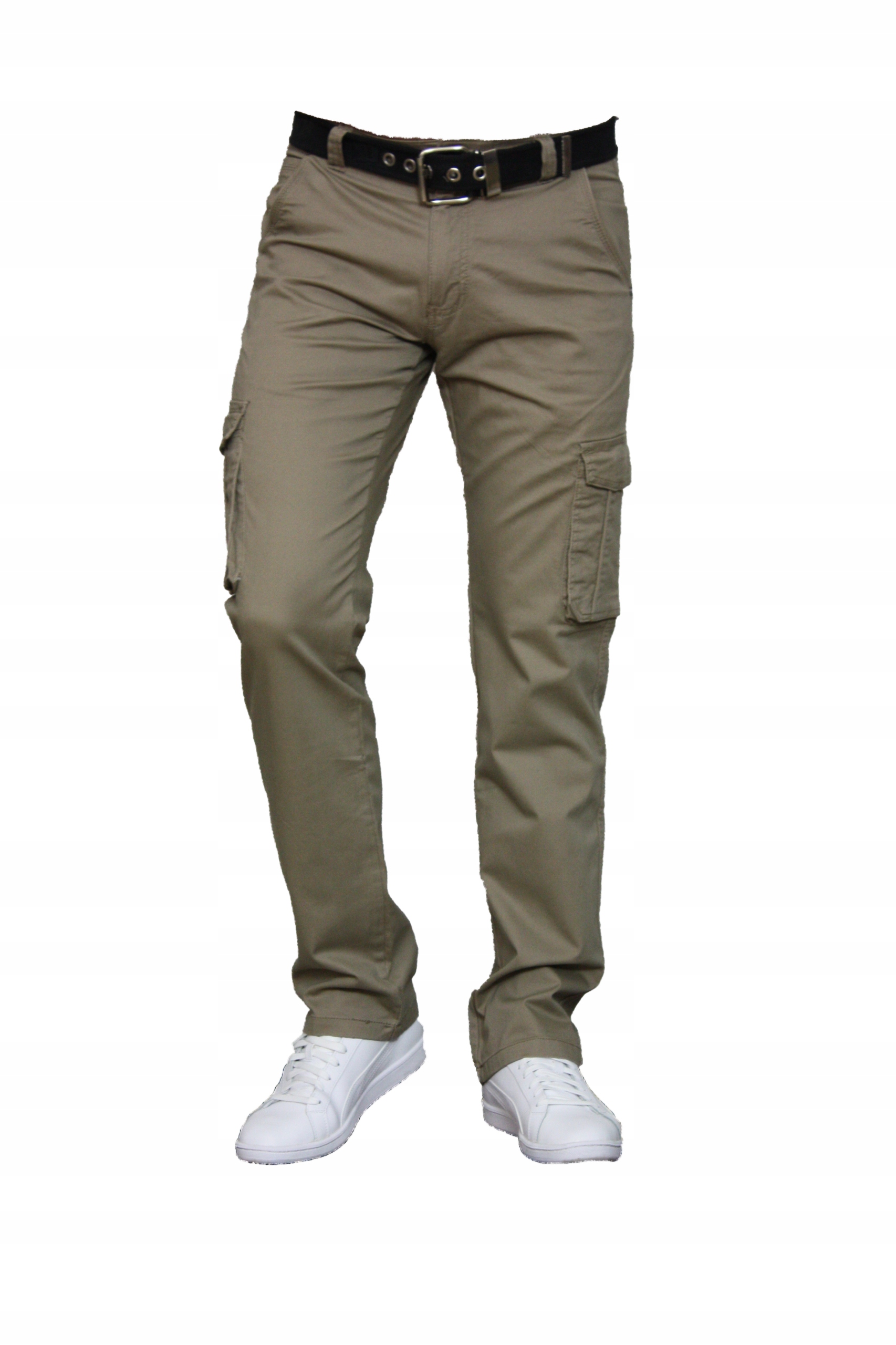 Pánské Kalhoty Kapsáče (béžové) W48 L32, obvod pasu 126-128 cm