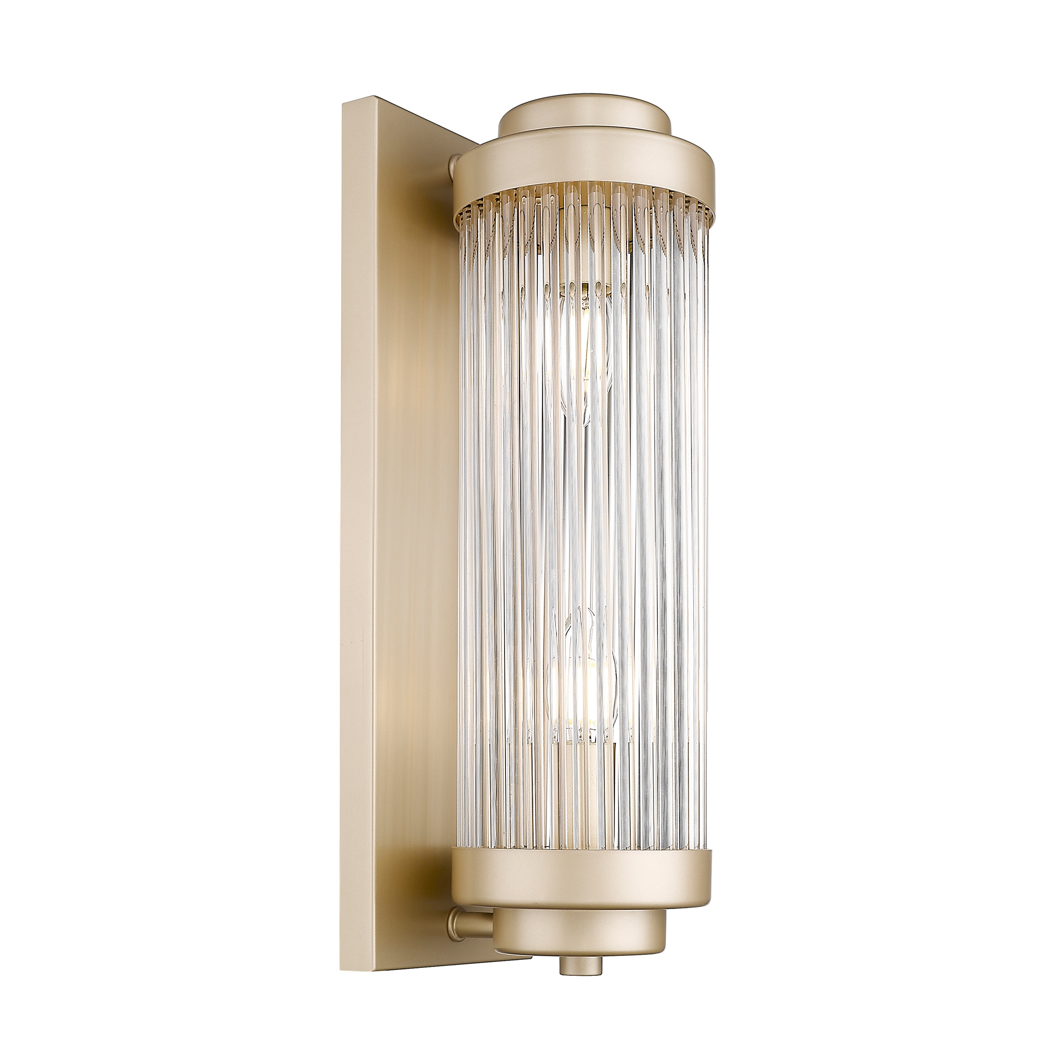 Nástenná lampa v štýle glamour s možnosťou rotácie do tvaru Sergio, zlatá