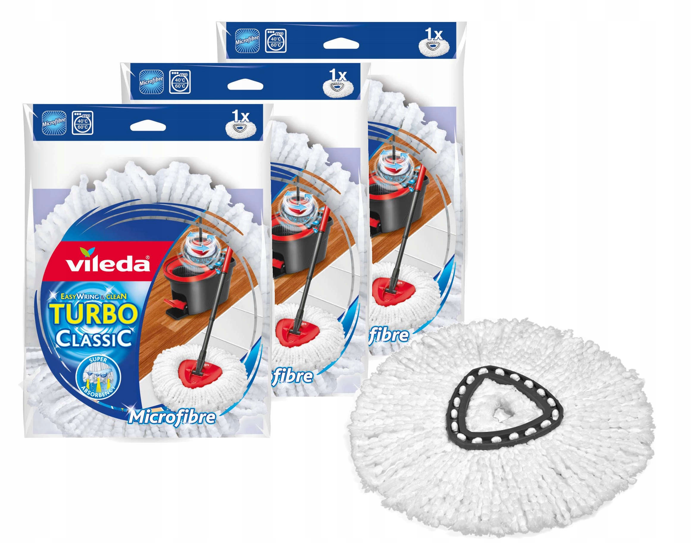 

Vileda Wkład mopa obrotowego Turbo Spin mop 3 szt
