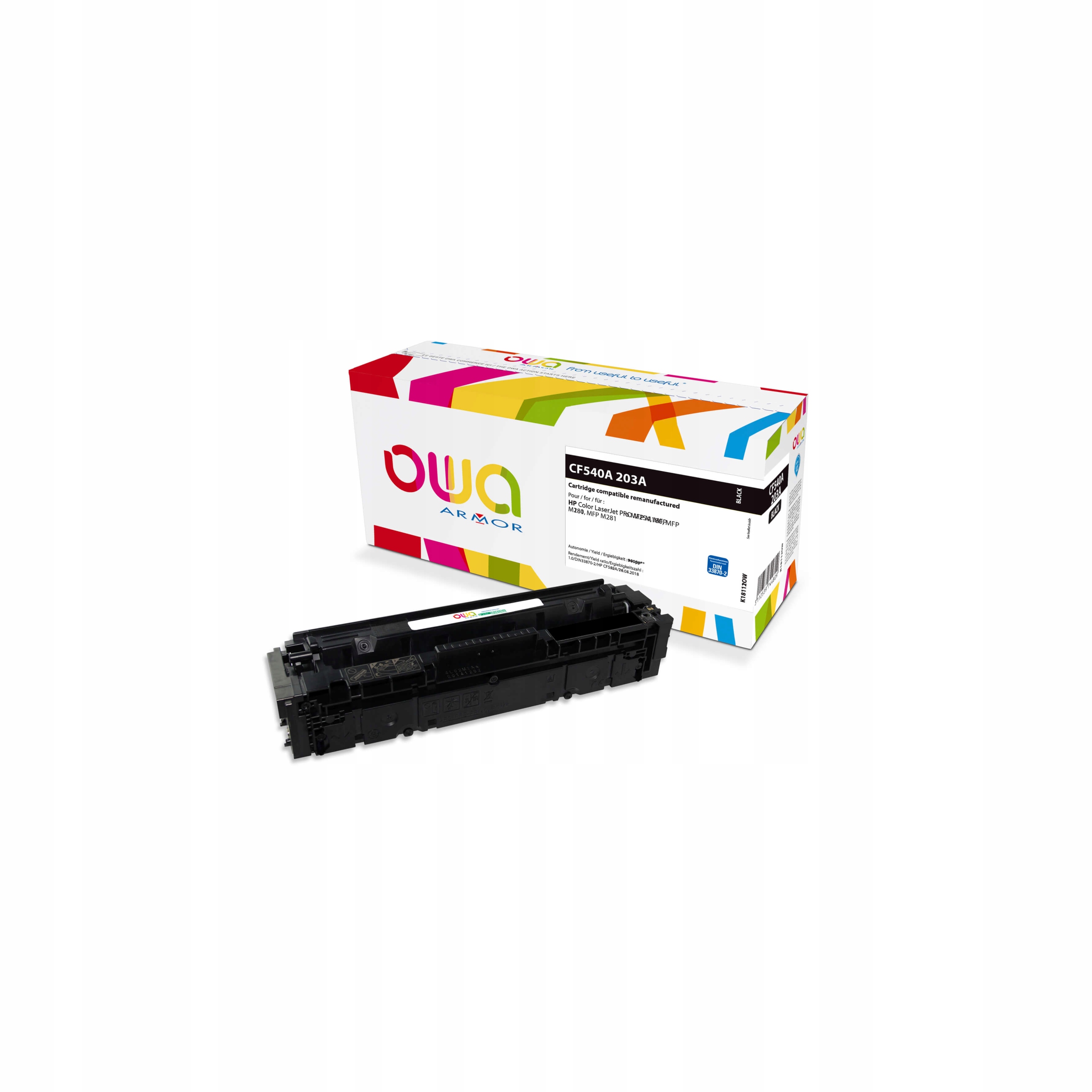 Owa Armor toner kompatibilný s Hp CF540A, 1400st, čierna/ black K18112OW