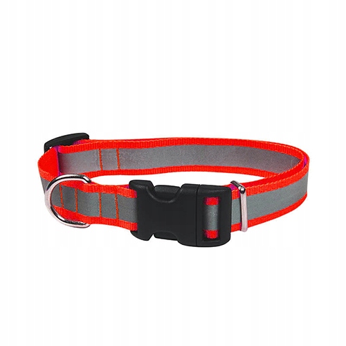 

Chaba obroża regulowana odblask 10mm/30cm czerwona