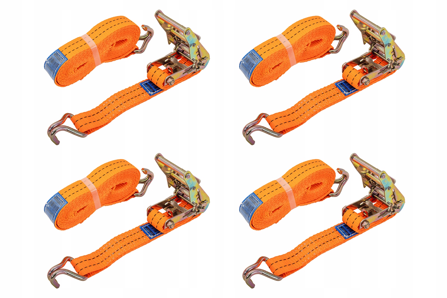 4X Pasy transportowe z napinaczem laweta Unitrailer 6m/35mm/2t mocujące Tuv