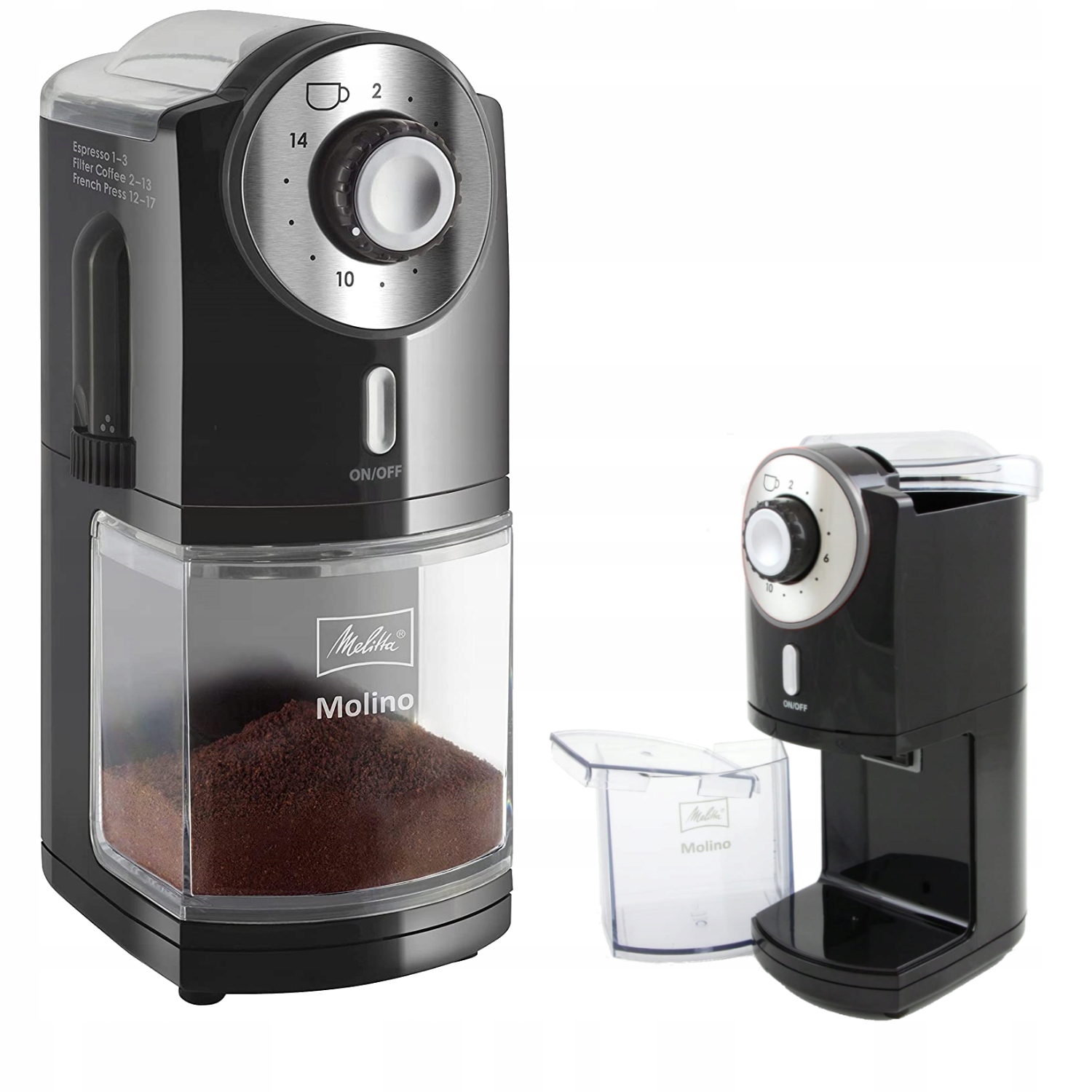

Elektryczny młynek żarnowy do kawy Melitta Molino