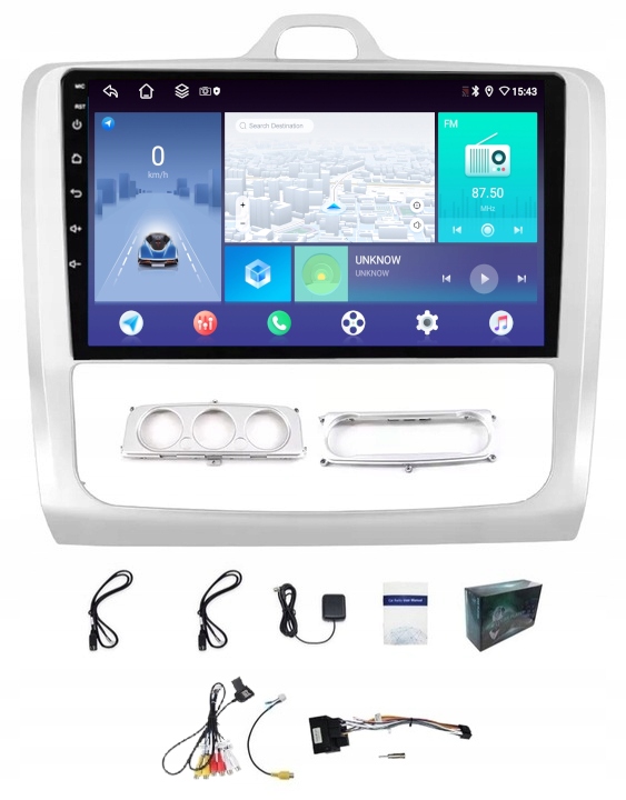 Rádio Navigácia Carplay Gps Android Ford Focus 2004-2011 4GB 64GB Sim