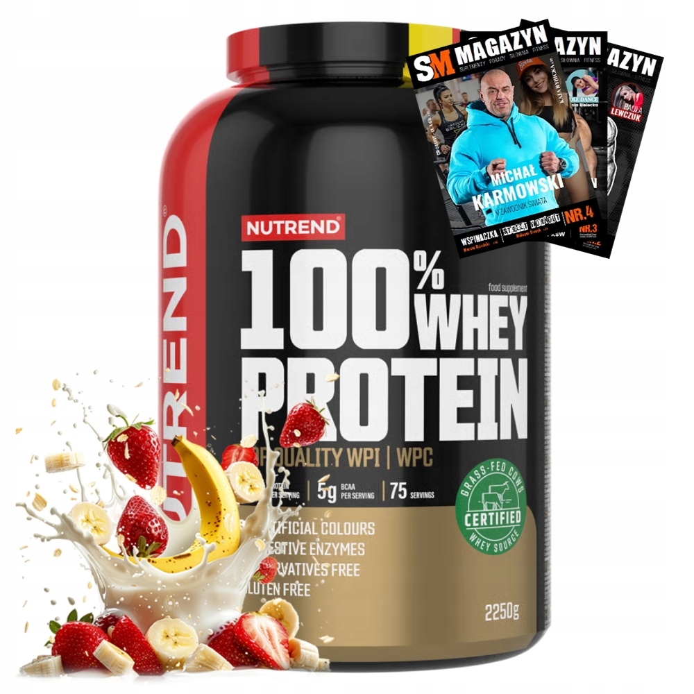 Nutrend 100% Whey Protein Protein Komplex Bílkovin Wpc Wpi 2250 g
