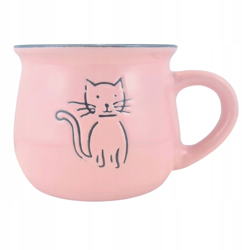 

Kubek Ceramiczny Z Kotem Różowy 368ML