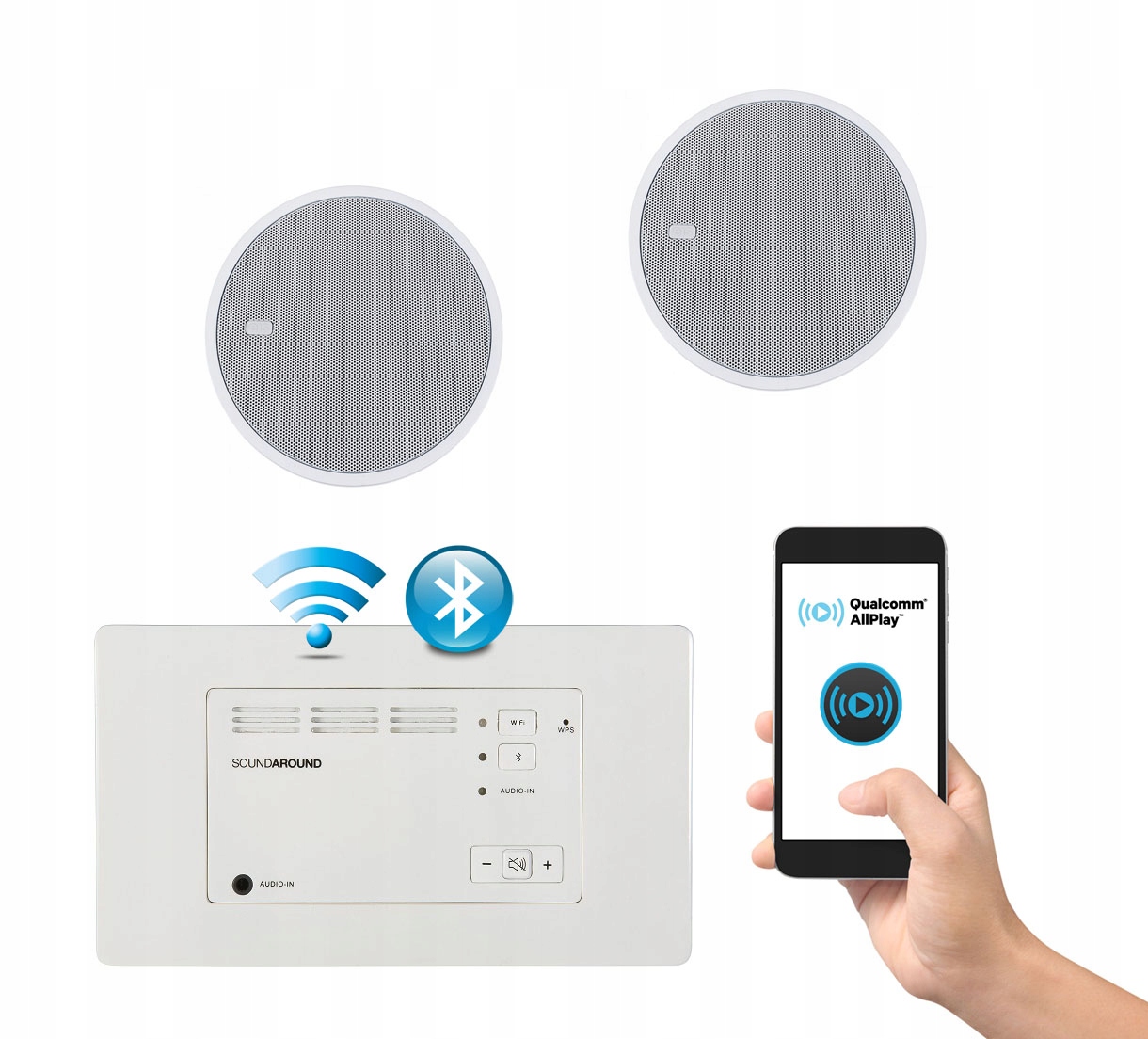 Kbsound In Wall Radio internetowe z bluetooth wifi