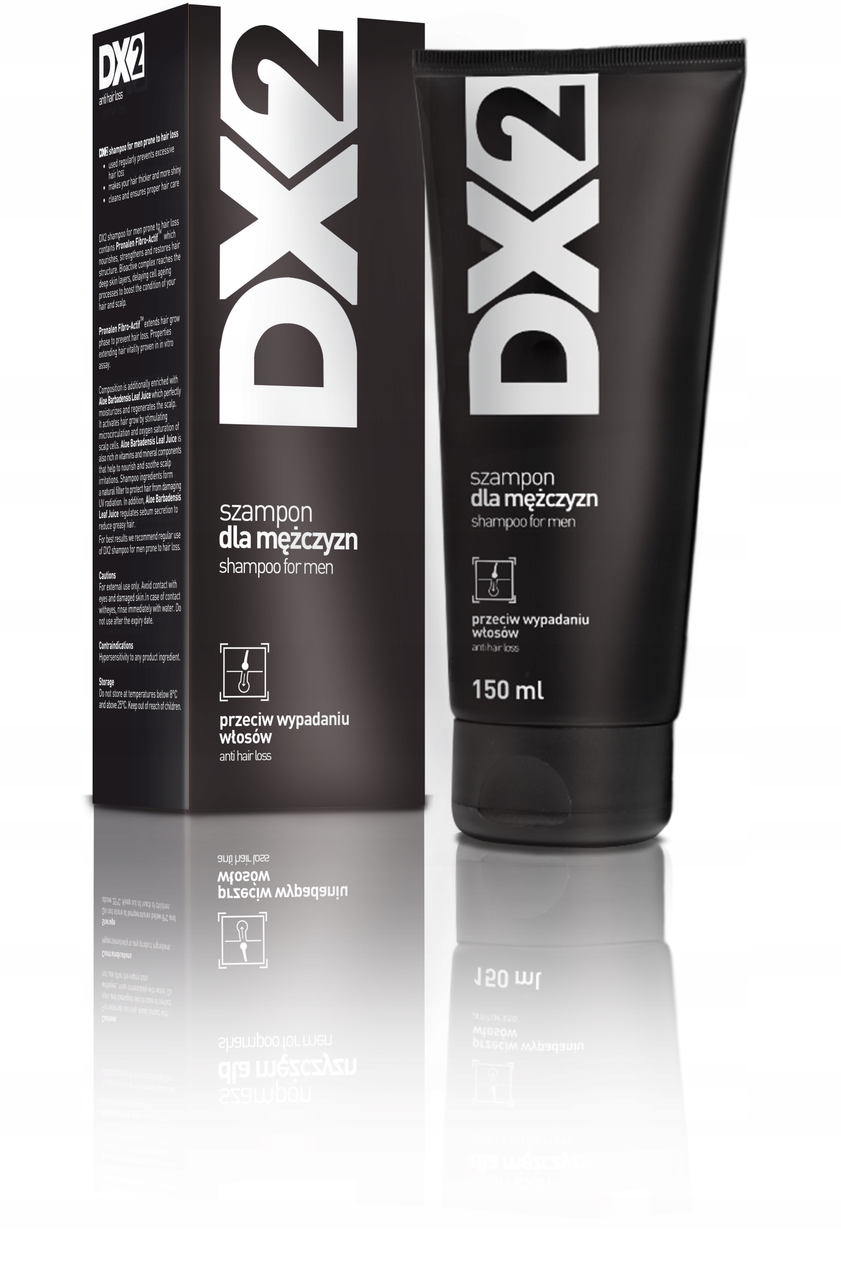 

DX2 szampon do włosów wypadających (czarny) 150 ml