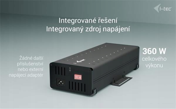 I-tec Usb-c/usb-a kovové nabíjanie dátový Hub 15W na port 20x Usb-c
