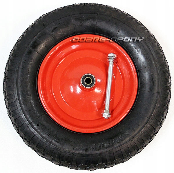 KÓŁKO 4.00-8 KOŁO DO TACZKI 400-8 400x8 Z OSIĄ Pojemność 1 l