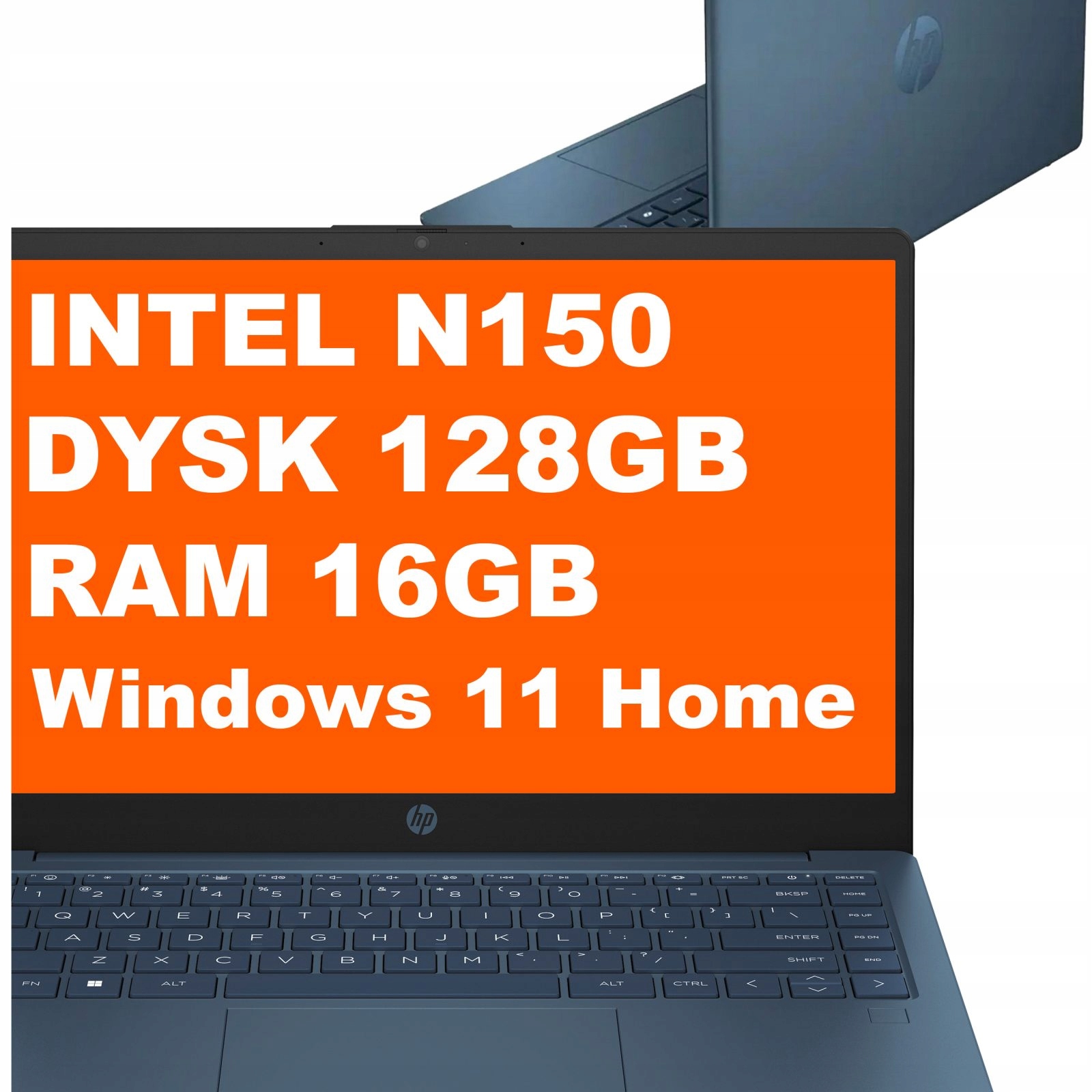 Hp Laptop 14-ep Intel N150 16GB 128GB Ufs Intel Uhd 14"HD Win 11 Niebieski