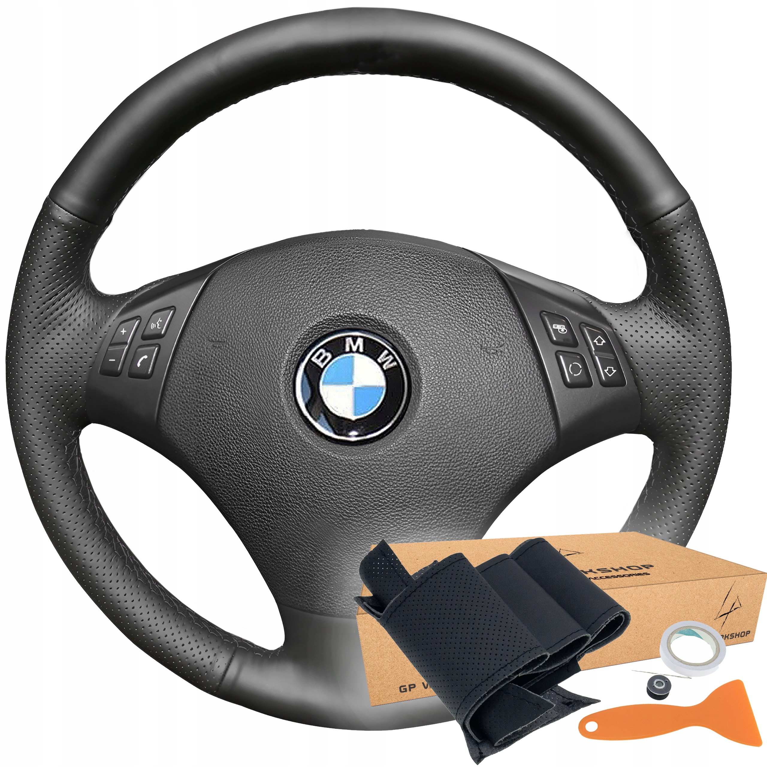 Potah Volantu Lem Pro Bmw Řady 3 E90 Sedan E91 Touring X1 E84