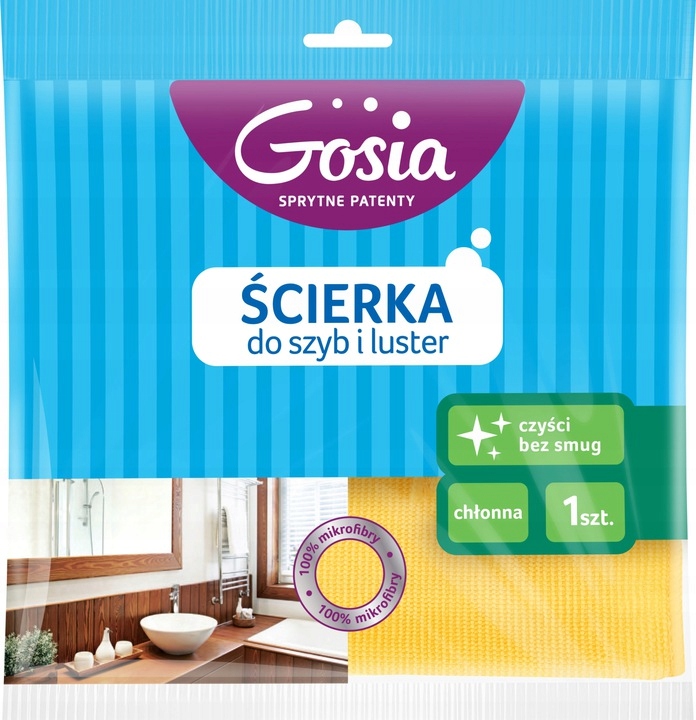 

Gosia Ścierka Do Szyb I Luster Mikrofibra 41X38 CM