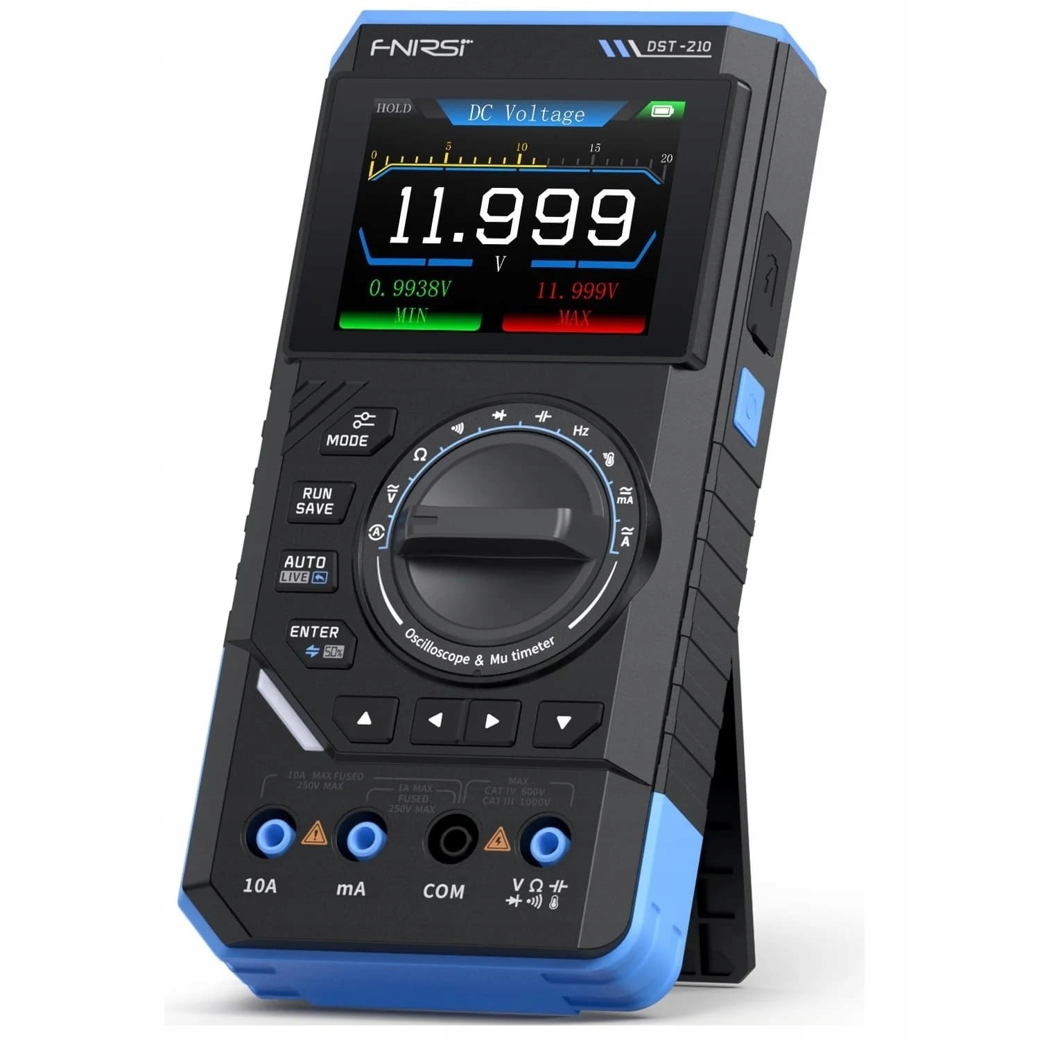 Fnirsi DST-210 ruční multimetr, digitální osciloskop 3v1, generátor signálu