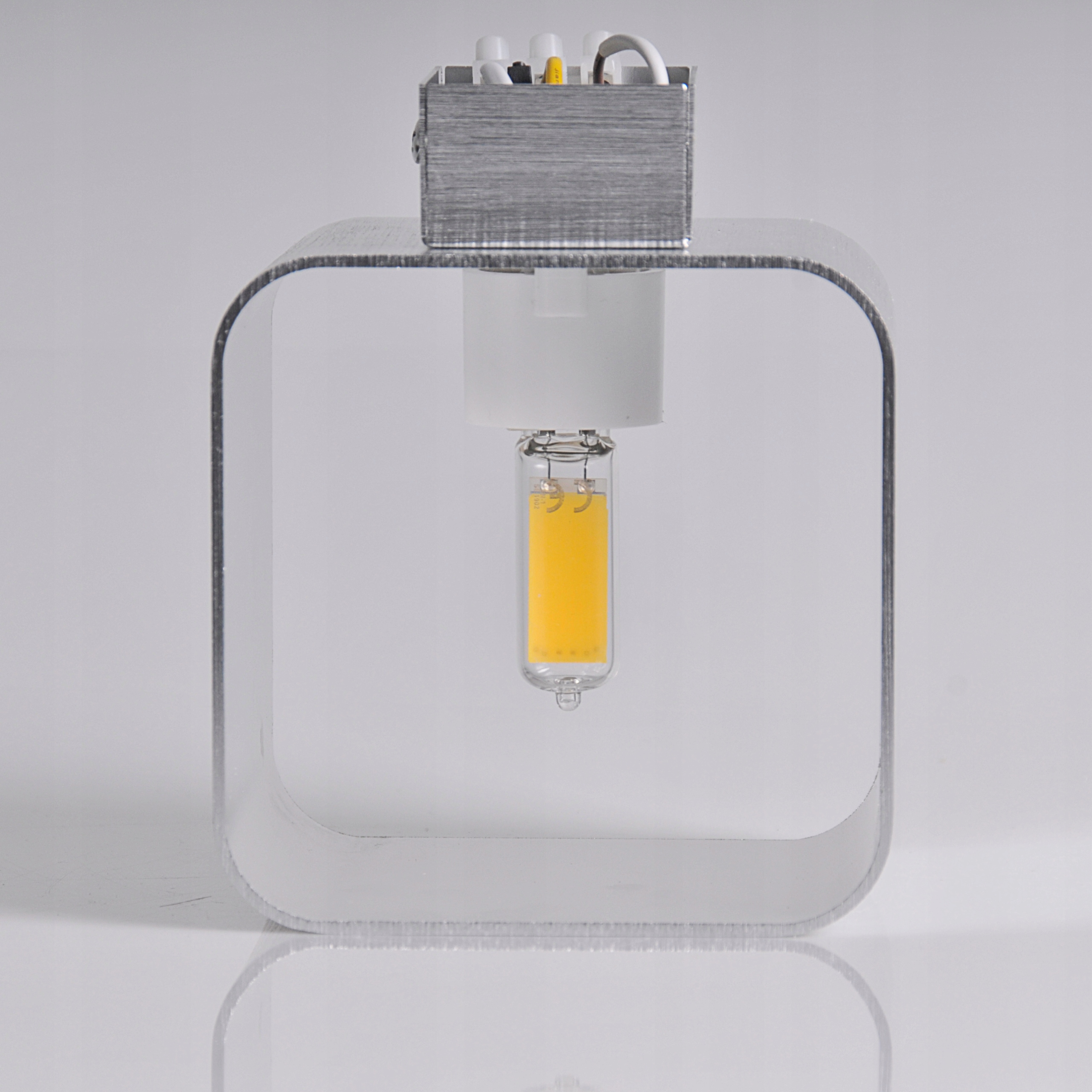 Kinkiet lampa oprawa ścienna IZAR G9 srebrna Stan opakowania oryginalne